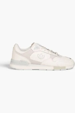 adidas Treziod leather and suede sneakers - White