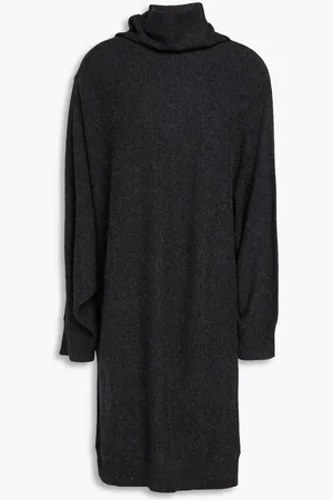 Totême Draped cashmere turtleneck sweater - Gray