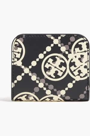 Tory Burch T Monogram printed leather wallet