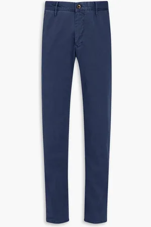 SLOWEAR Incotex slim-fit cotton-blend chinos - Blue
