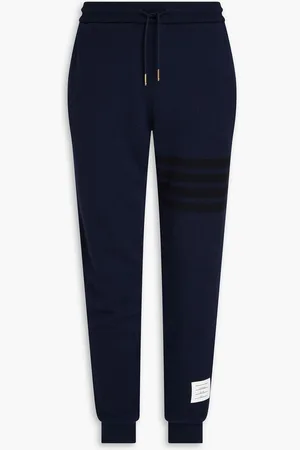 Thom Browne Striped wool sweatpants - Blue