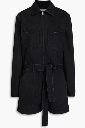 IRO Lora denim playsuit