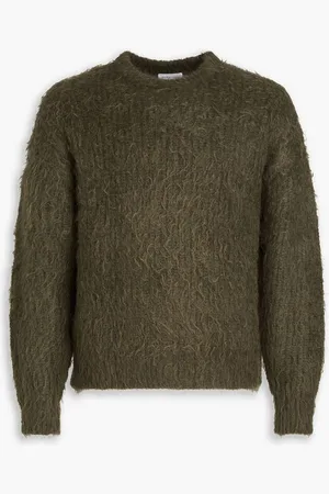 JOHN ELLIOTT Brushed ribbed-knit sweater - Green