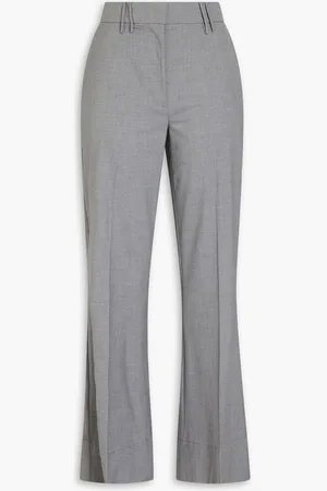 Ganni Twill straight-leg pants