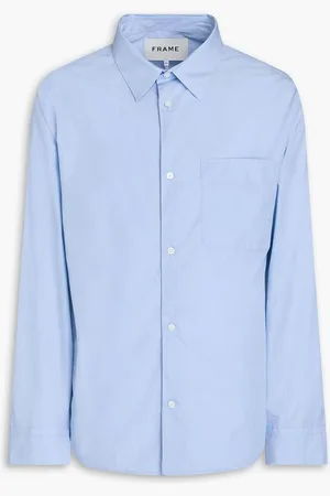 Frame Cotton-poplin shirt - Blue