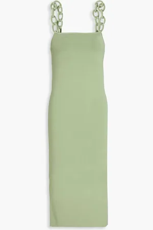 ALICE+OLIVIA Alice Olivia - Alina stretch-knit midi dress - Green