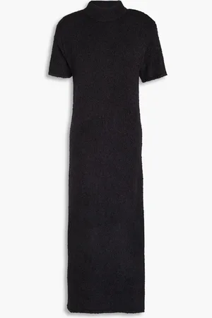 NAADAM Bouclé-knit midi dress - Gray