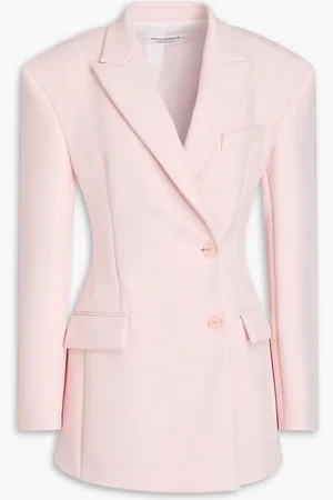 Serafini Double-breasted ponte blazer - Pink