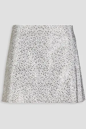 ALICE+OLIVIA Alice Olivia - Riley crystal-embellished crepe mini skirt