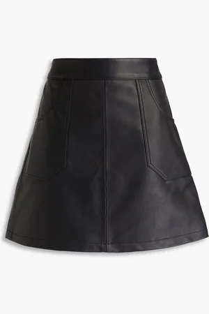 Deadwood Lena leather mini skirt