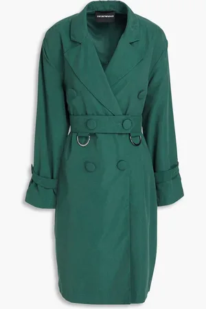 Emporio Armani Gabardine trench coat - Green