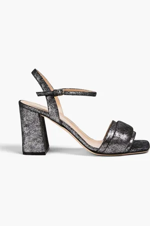 Sergio Rossi Metallic suede sandals - Metallic