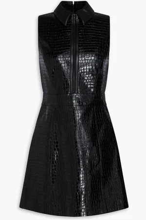 ALICE+OLIVIA Alice Olivia - Ellis croc-effect mini dress