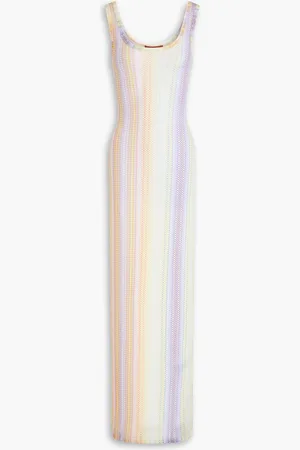 Missoni Gingham stretch-mesh maxi dress