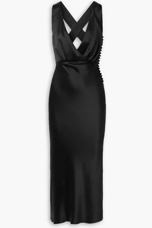 Khaite Milo silk-satin midi dress