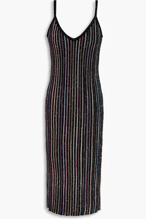 Missoni Metallic crochet-knit dress