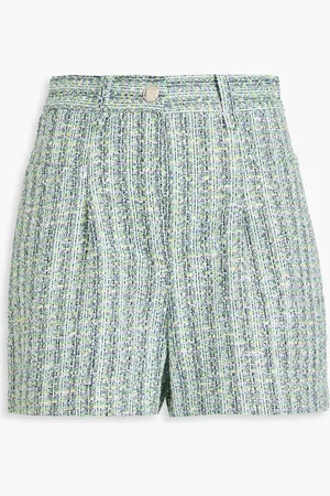 Maje Metallic tweed shorts