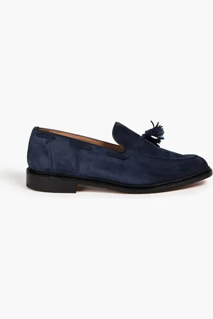 TRICKERS Tasseled suede loafers - Blue