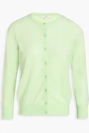 tibi Wool-blend cardigan - Green