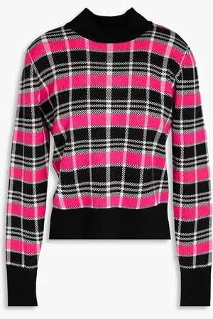 Chinti & Parker Checked wool turtleneck sweater