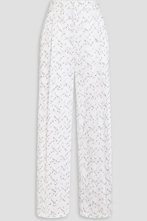 Missoni Broderie anglaise cotton wide-leg pants
