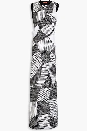 Missoni Patchwork stretch-knit maxi dress