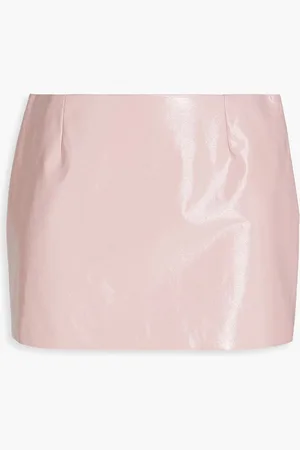 Dolce & Gabbana Coated cotton mini skirt - Pink