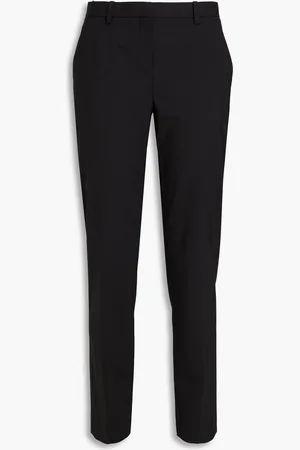 THEORY Wool-blend crepe slim-leg pants