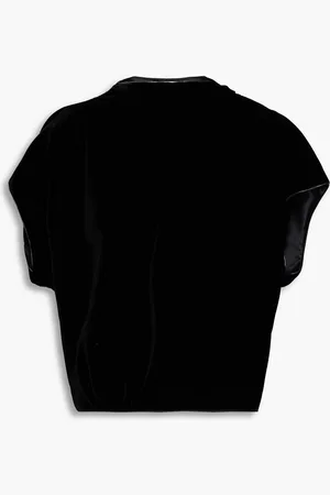 Giorgio Armani Gathered velvet top