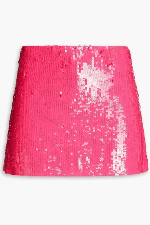 ALICE+OLIVIA Alice Olivia - Sequined georgette mini skirt - Pink