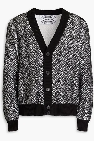 Missoni Sequin-embellished crochet-knit cotton-blend cardigan