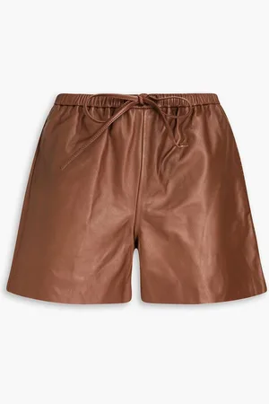 By Malene Birger Ifeiona leather shorts - Brown