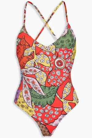 Mara Hoffman Emma printed swimsuit - Red