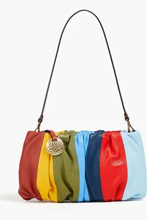 Staud Riviera color-block leather shoulder bag