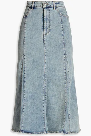 Maje Denim midi skirt - Blue