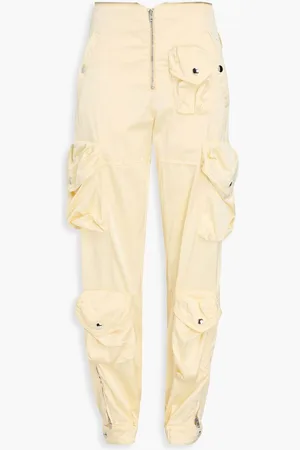 Acne Studios Satin-twill cargo pants - Yellow