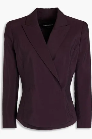 Giorgio Armani Silk-blend twill blazer