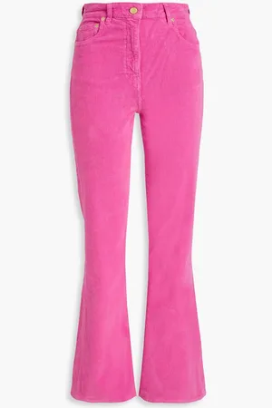 Ganni Cotton-blend corduroy flared pants
