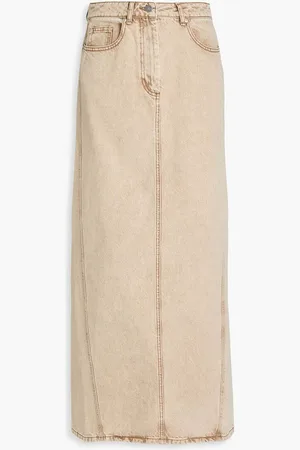 REMAIN Birger Christensen Denim maxi skirt - Neutral