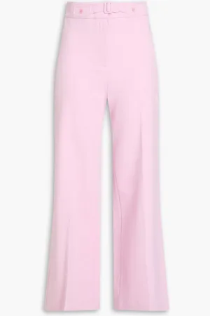 Maje Twill wide-leg pants - Pink
