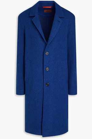 Missoni Herringbone wool coat - Blue