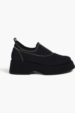Ganni Retro Flatform scuba loafers