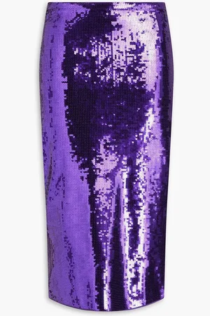 Sandro Sequin-embellished knitted pencil skirt