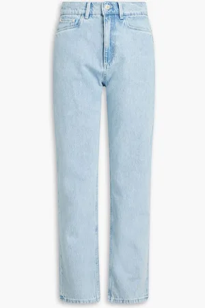 Wandler Cropped high-rise straight-leg jeans - White