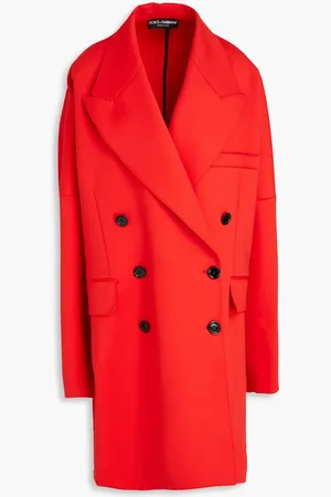 Dolce & Gabbana Double-breasted wool-blend coat - Red