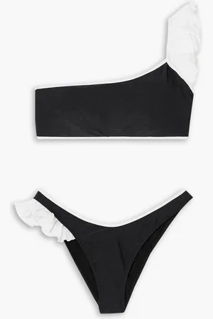 Leslie Amon Carmen one-shoulder ruffled bikini
