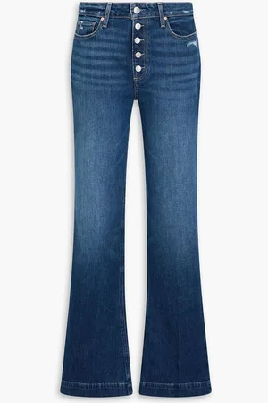 Paige Leenah high-rise wide-leg jeans - Blue