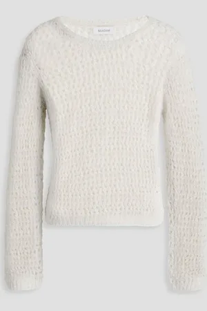 NAADAM Open-knit alpaca-blend sweater - White