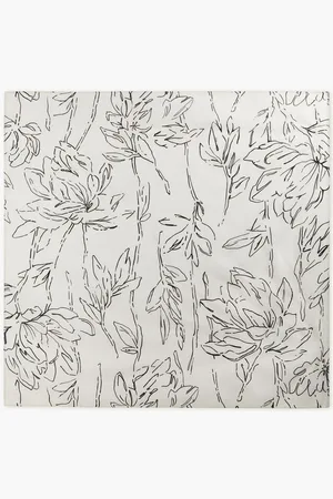 Brunello Cucinelli Printed silk scarf - White
