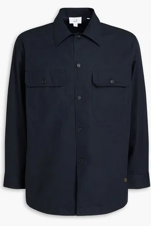 Dunhill Cotton-twill overshirt - Blue